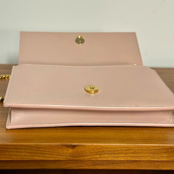 Authentic Yves Saint Laurent Beige Leather Kate Tassel Wallet on Chain Bag - Picture 8 of 10